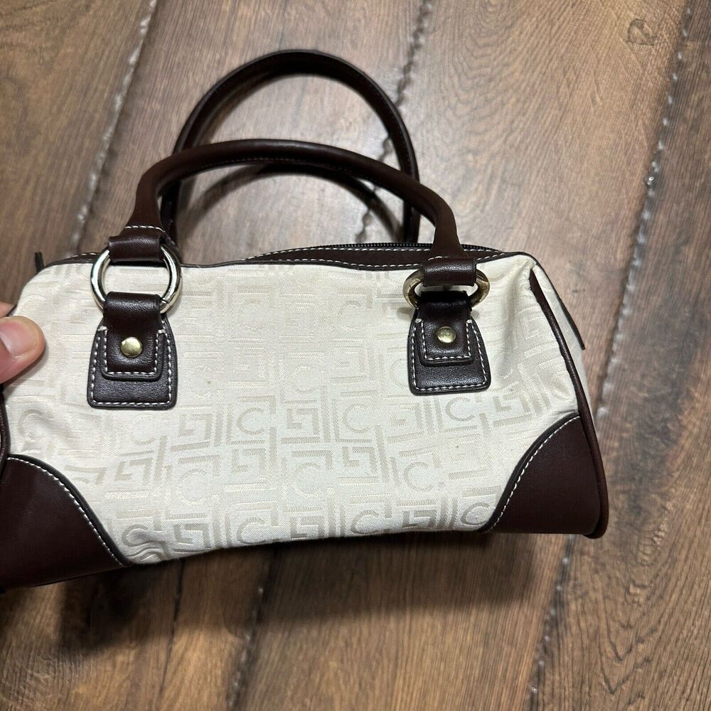 Liz Claiborne Small Purse Handbag Beige Pre Owned SZ 10x6 inches - Picture 6 of 12